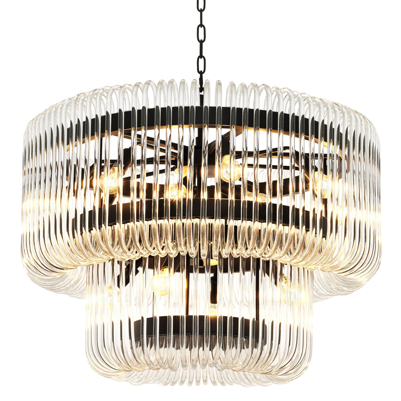 Люстра Eichholtz Chandelier Sutton House Темная бронза Прозрачный Люстра Eichholtz Chandelier Sutton House Темная бронза Прозрачный в Челябинске | Loft Concept