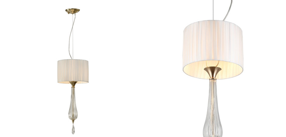 Подвесной светильник Fluff Brass с Абажуром Подвесной светильник Fluff Brass с Абажуром - Loft-Concept в Челябинске