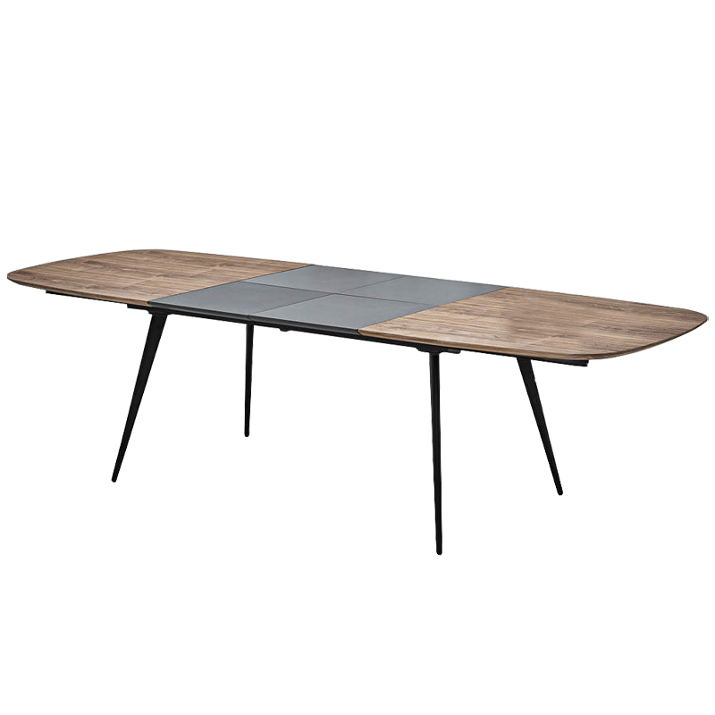 Обеденный стол Orlando Wood Table Черный Графит Коричневый Обеденный стол Orlando Wood Table Черный Графит Коричневый в Челябинске | Loft Concept