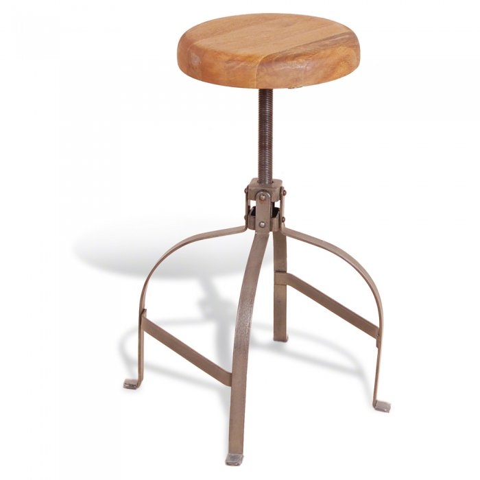 Барный стул Industrial Metal Rust Screw Bar Stool Коричневый Барный стул Industrial Metal Rust Screw Bar Stool Коричневый в Челябинске | Loft Concept