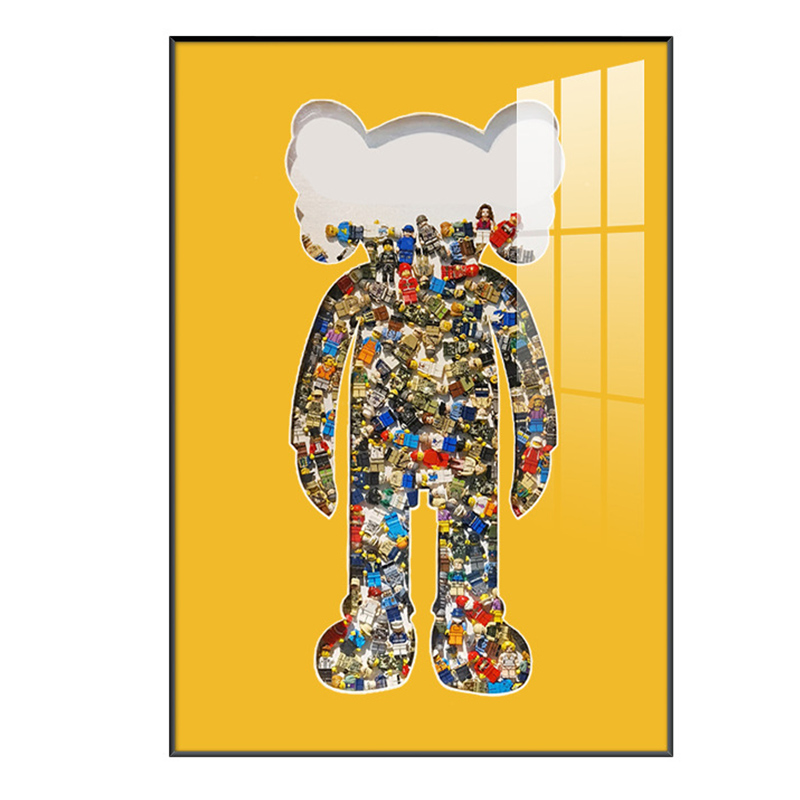 Постер Bearbrick Yellow Мульти в Челябинске | Loft Concept 
