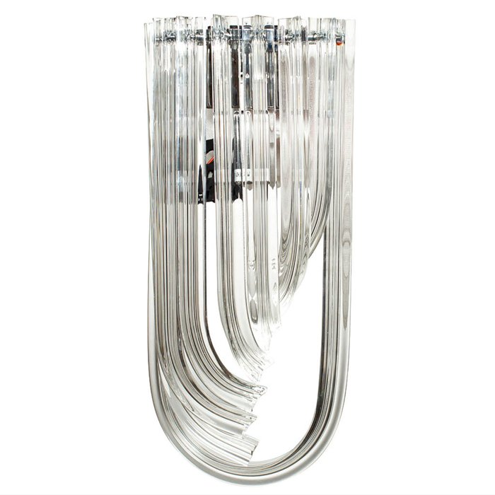 Бра Wall Lamp Lava Прозрачное Стекло Хром Никель Бра Wall Lamp Lava Прозрачное Стекло Хром Никель в Челябинске | Loft Concept