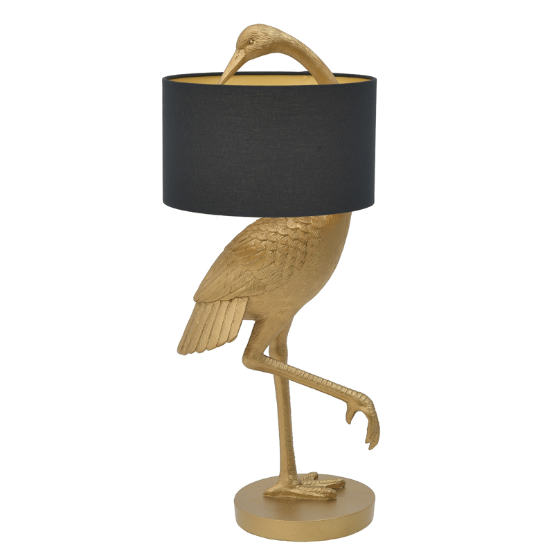 Настольная лампа Golden Stork Table lamp Золотой Черный Настольная лампа Golden Stork Table lamp Золотой Черный в Челябинске | Loft Concept