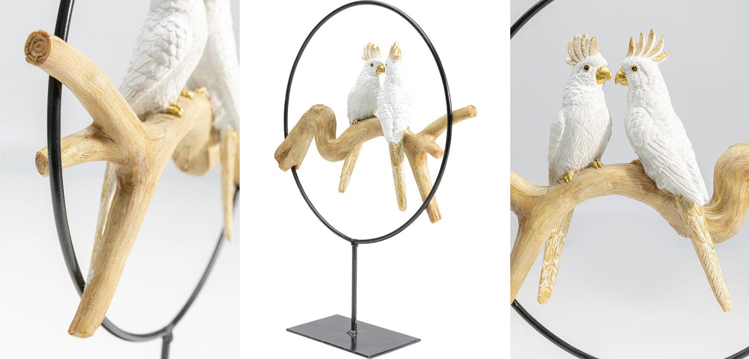 Статуэтка White Parrots in a ring - фото