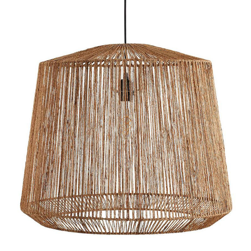 Подвесной светильник Signe Wicker Hemp Beige 59 Бежевый в Челябинске | Loft Concept 