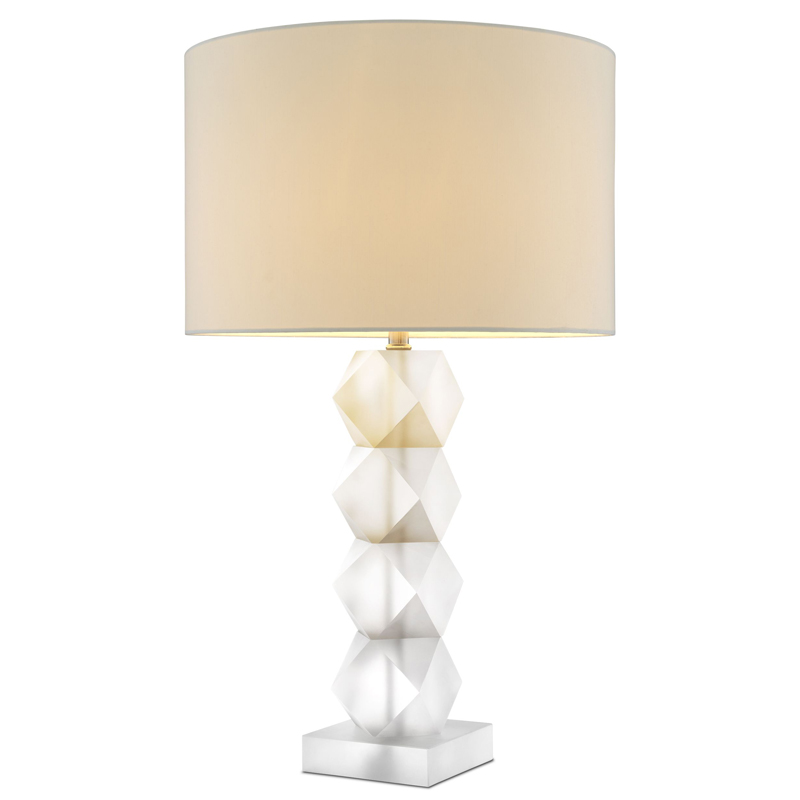 Настольная лампа Eichholtz Table Lamp Whealon Прозрачный Белый Настольная лампа Eichholtz Table Lamp Whealon Прозрачный Белый в Челябинске | Loft Concept