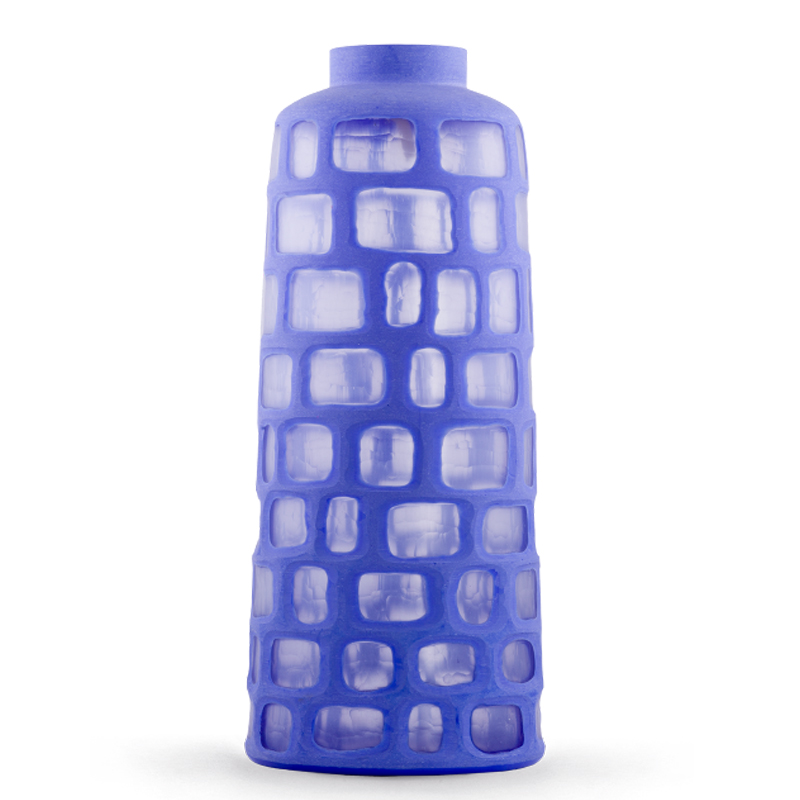 Ваза Blue Cells Vase Светло-синий Прозрачный Ваза Blue Cells Vase Светло-синий Прозрачный в Челябинске | Loft Concept