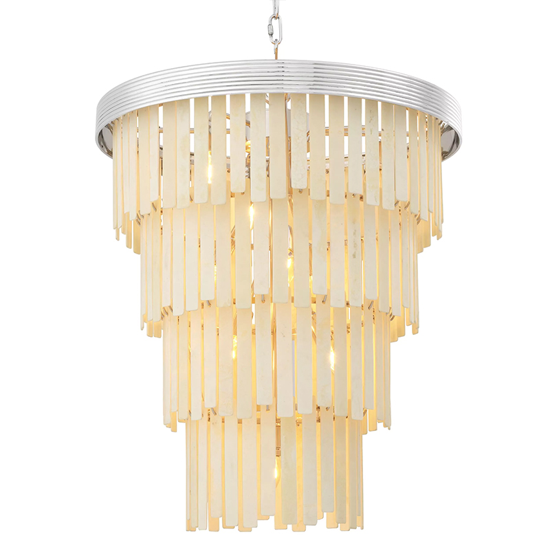 Люстра Eichholtz Chandelier Arizona L Nickel Никель ivory ( слоновая кость ) Люстра Eichholtz Chandelier Arizona L Nickel Никель ivory ( слоновая кость ) в Челябинске | Loft Concept