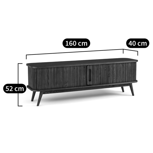 ТВ-тумба с двумя раздвижными дверцами Toinette Brown TV Stand в Челябинске