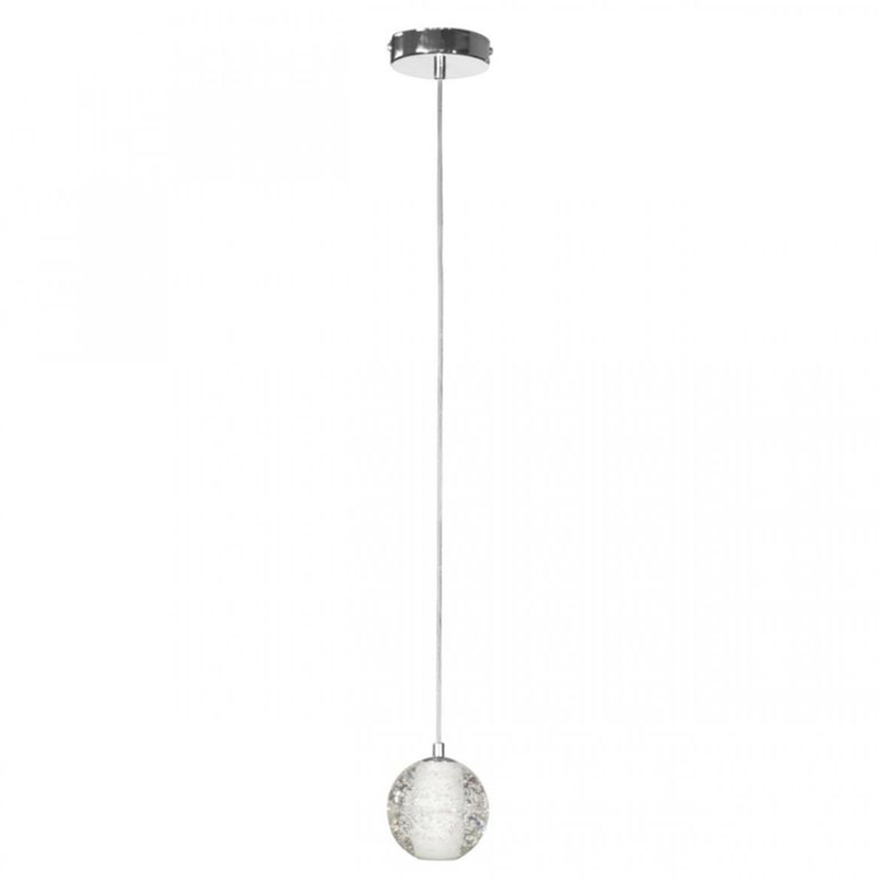 Светодиодный Подвесной Светильник Bocci 1 шарик Led Crystal Glass Серебряный Прозрачное Стекло Светодиодный Подвесной Светильник Bocci 1 шарик Led Crystal Glass Серебряный Прозрачное Стекло в Челябинске | Loft Concept