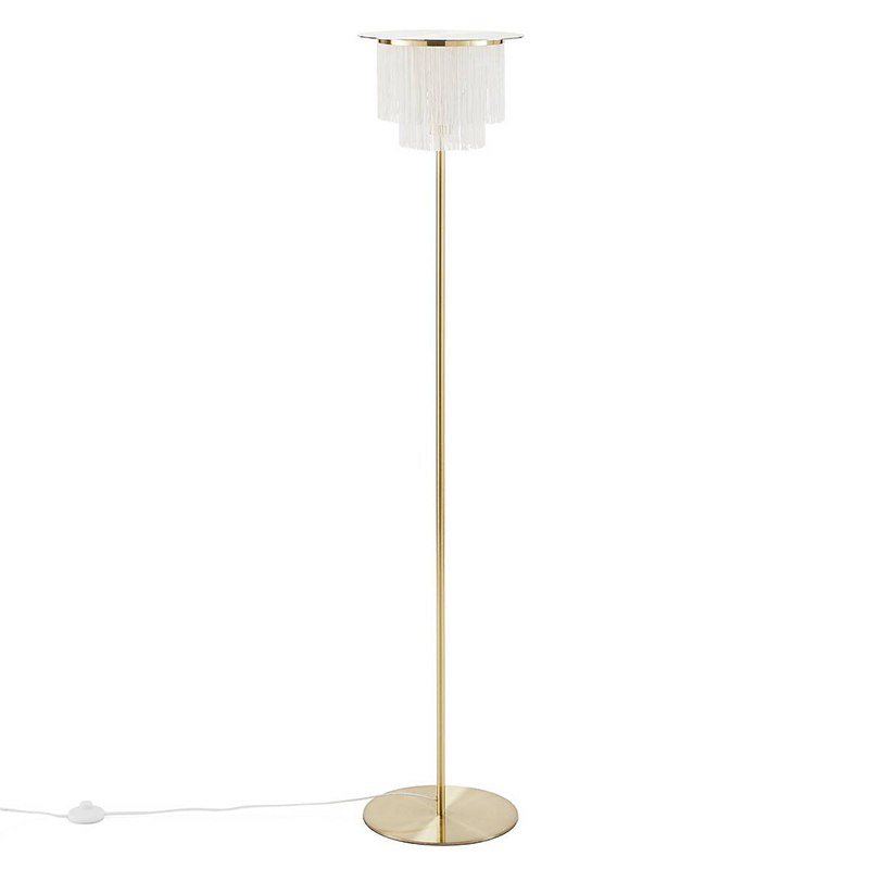 Торшер Houtique Floor lamp Cream Кремовый Латунь Торшер Houtique Floor lamp Cream Кремовый Латунь в Челябинске | Loft Concept