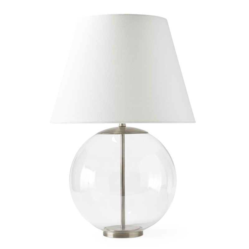 Настольная лампа Emory Table Lamp Nickel Никель Прозрачный (Transparent) в Челябинске | Loft Concept 