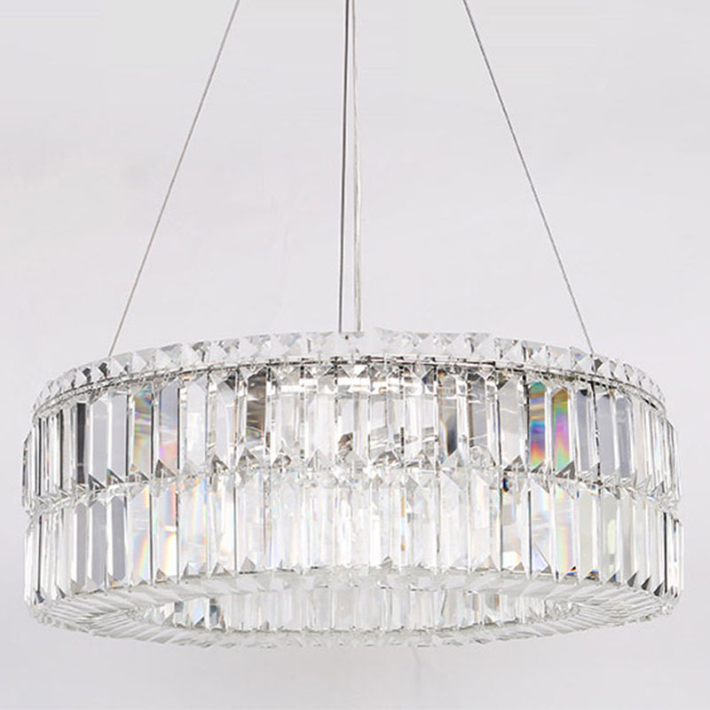 Люстра Darleen Crystal Nickel Chandelier 12 Никель Прозрачный (Transparent) в Челябинске | Loft Concept 