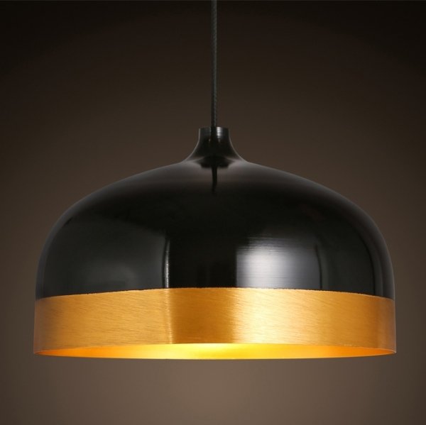 Подвесной светильник Cone Lux Pendant Black Черный Глянцевое золото Подвесной светильник Cone Lux Pendant Black Черный Глянцевое золото в Челябинске | Loft Concept