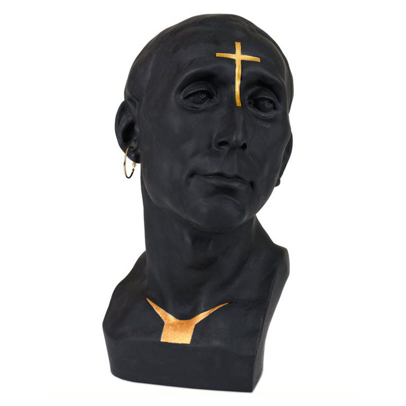 Статуэтка Bust Black Man Черный Золотой в Челябинске | Loft Concept 