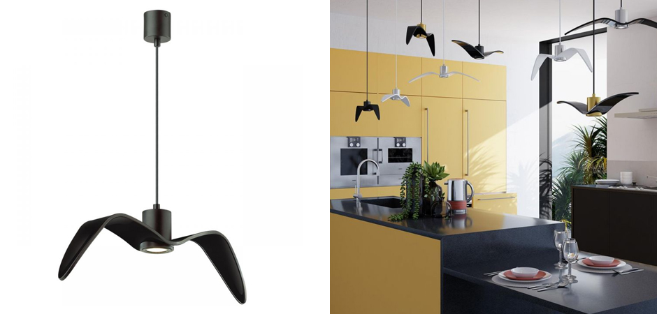 Подвесной светильник Seagull черный Подвесной светильник Seagull черный - Loft-Concept в Челябинске