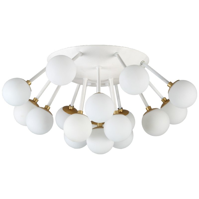 Потолочная люстра Fungi ceiling Белый Золотой Потолочная люстра Fungi ceiling Белый Золотой в Челябинске | Loft Concept
