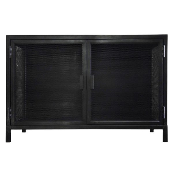 Буфет с 2-мя дверцами из металлической сетки Industrial Loft Dark Metal 2 Door Beto Cabinet Черный Буфет с 2-мя дверцами из металлической сетки Industrial Loft Dark Metal 2 Door Beto Cabinet Черный в Челябинске | Loft Concept