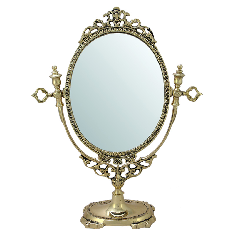 Зеркало настольное в бронзовой раме Royal Gold Mirrors  Золотой в Челябинске | Loft Concept 