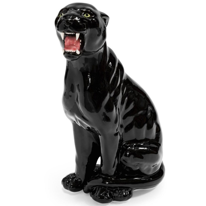 Статуэтка Abhika Leopard Dx Shiny Black Глянцевый черный Статуэтка Abhika Leopard Dx Shiny Black Глянцевый черный в Челябинске | Loft Concept
