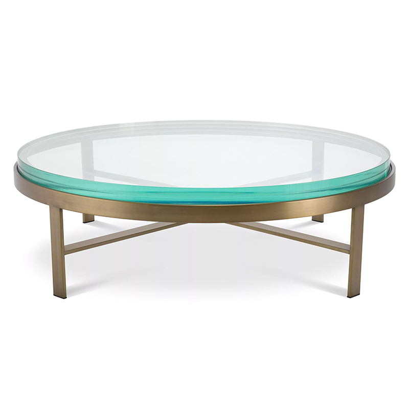 Кофейный стол Eichholtz Coffee Table Hoxton Латунь Прозрачное Стекло Бирюзовый Кофейный стол Eichholtz Coffee Table Hoxton Латунь Прозрачное Стекло Бирюзовый в Челябинске | Loft Concept