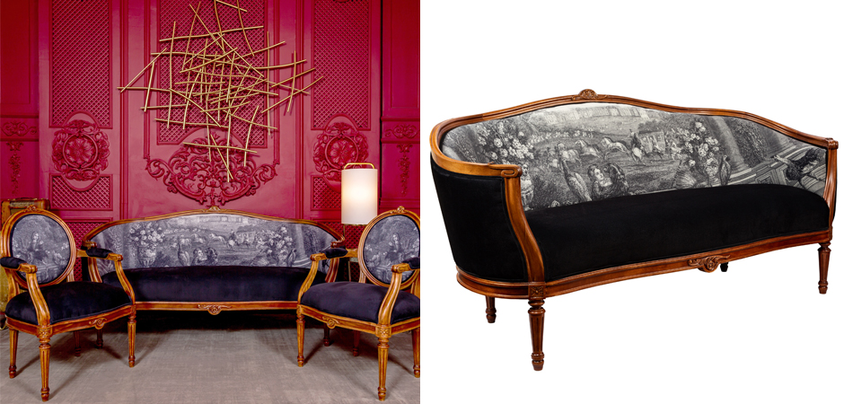 Диван Black and White Versailles Sofa Диван Black and White Versailles Sofa - Loft-Concept в Челябинске