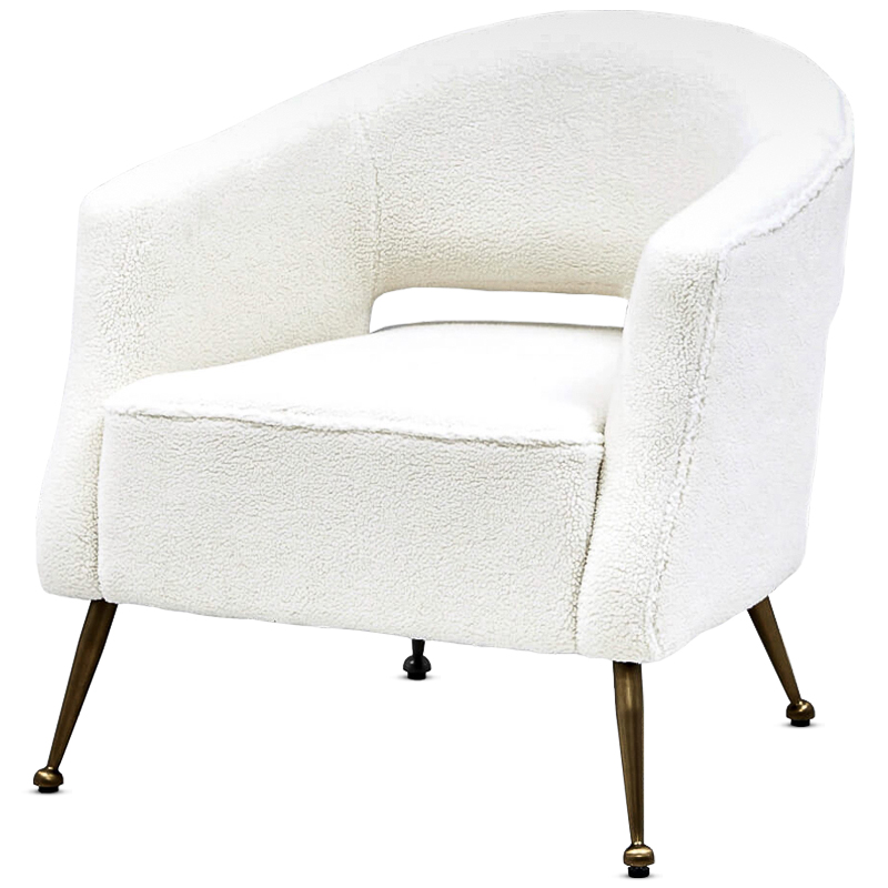 Кресло Hestia Chair Бронза Белый в Челябинске | Loft Concept 