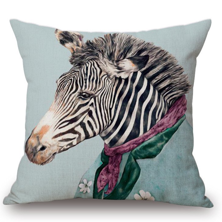 Декоративная подушка Zebra #2 Мульти Декоративная подушка Zebra #2 Мульти в Челябинске | Loft Concept