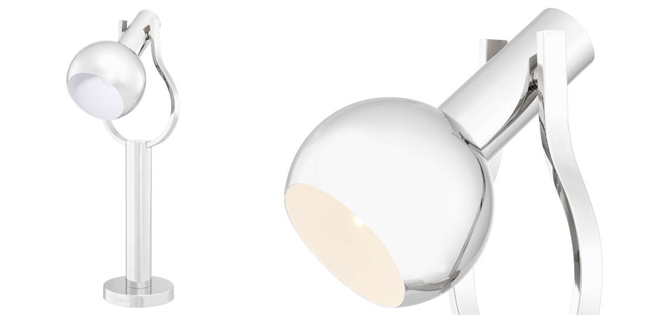 Настольная лампа Eichholtz Table Lamp Jaques Nickel Настольная лампа Eichholtz Table Lamp Jaques Nickel - Loft-Concept в Челябинске