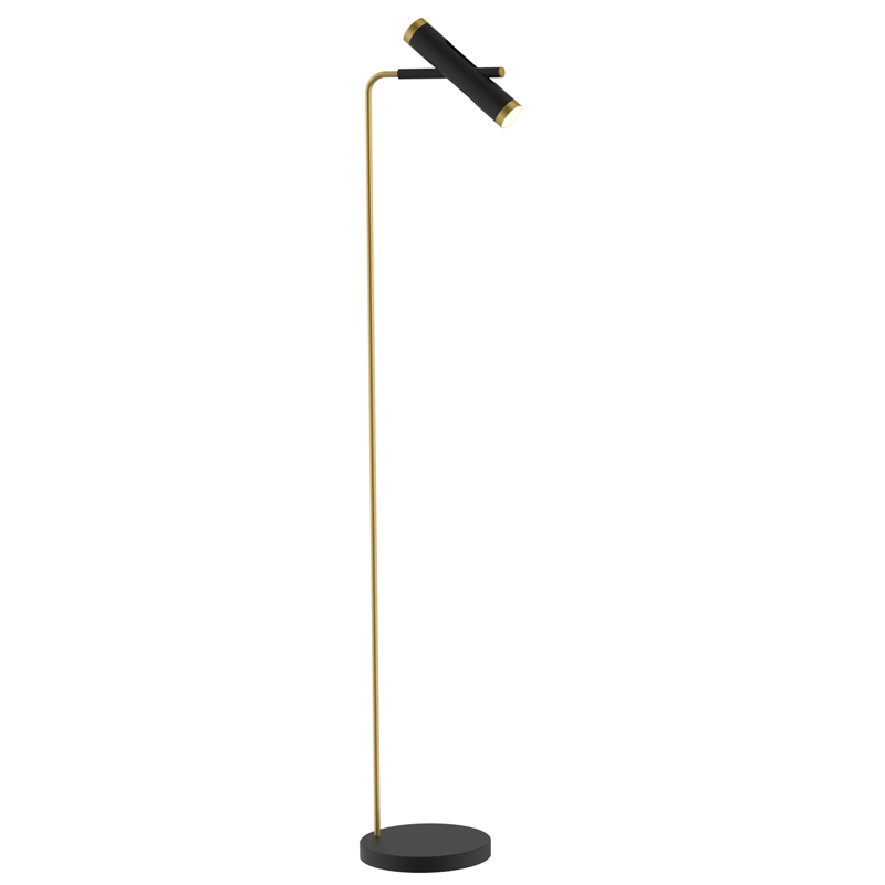 Торшер Rainer Floor Lamp black Черный Золотой Торшер Rainer Floor Lamp black Черный Золотой в Челябинске | Loft Concept