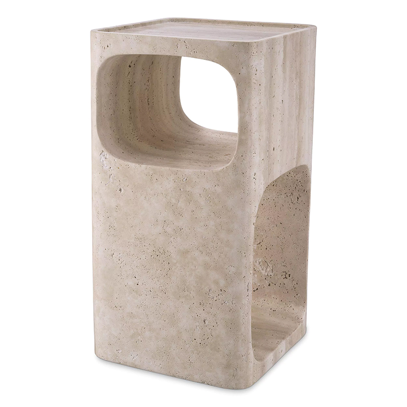 Приставной стол Eichholtz Side Table Adler Travertine Песочный Приставной стол Eichholtz Side Table Adler Travertine Песочный в Челябинске | Loft Concept