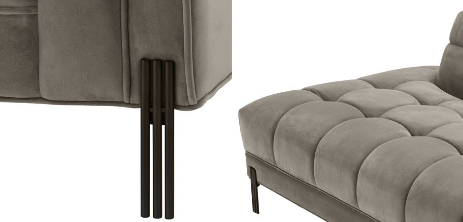 Кушетка Eichholtz Lounge Sofa Sienna Right greige Кушетка Eichholtz Lounge Sofa Sienna Right greige - Loft-Concept в Челябинске