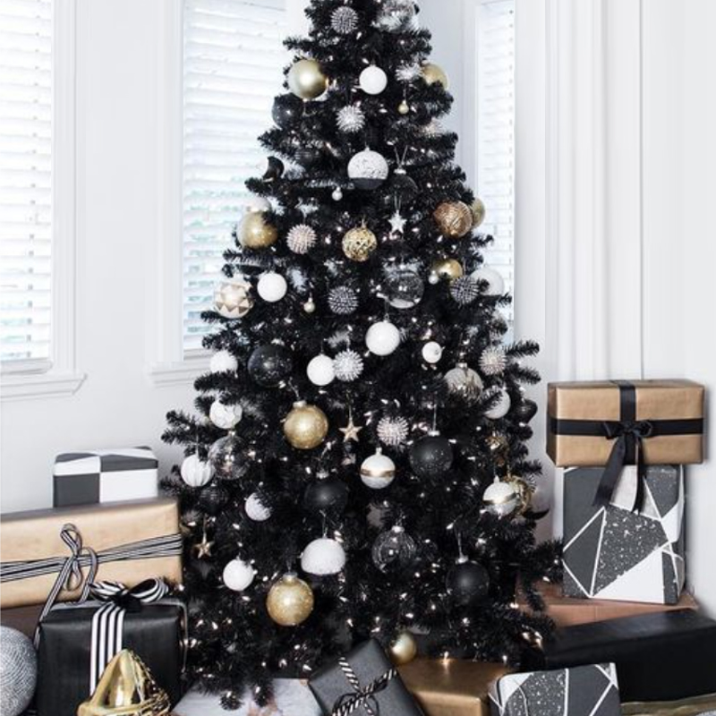 Дизайнерская Ель Christmas Tree Black and Gold Decor Черный Белый Золотой Дизайнерская Ель Christmas Tree Black and Gold Decor Черный Белый Золотой в Челябинске | Loft Concept