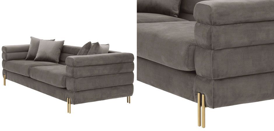 Диван Eichholtz Sofa York grey Диван Eichholtz Sofa York grey - Loft-Concept в Челябинске