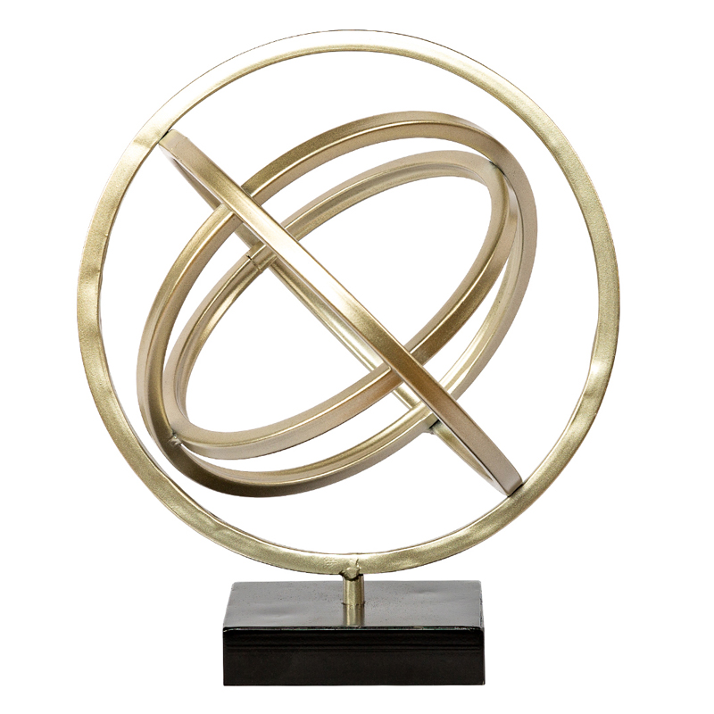 Статуэтка Sphere Sundial silver Черный Серебряный Статуэтка Sphere Sundial silver Черный Серебряный в Челябинске | Loft Concept