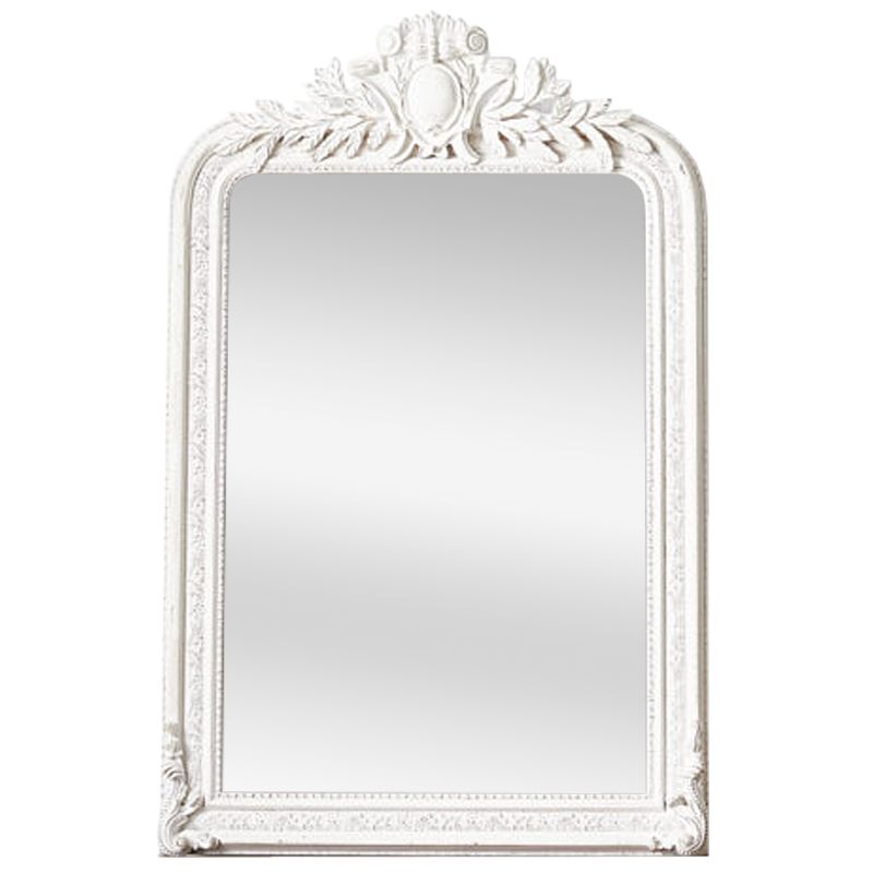 Зеркало Polastron Mirror White Белый винтажная патина Зеркало Polastron Mirror White Белый винтажная патина в Челябинске | Loft Concept