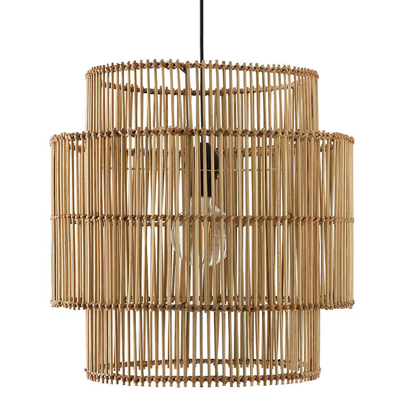 Подвесной светильник Larsen Wicker Bamboo Бежевый Подвесной светильник Larsen Wicker Bamboo Бежевый в Челябинске | Loft Concept