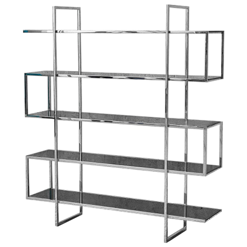 Стеллаж Maze Rack Прозрачный черный Хром Стеллаж Maze Rack Прозрачный черный Хром в Челябинске | Loft Concept