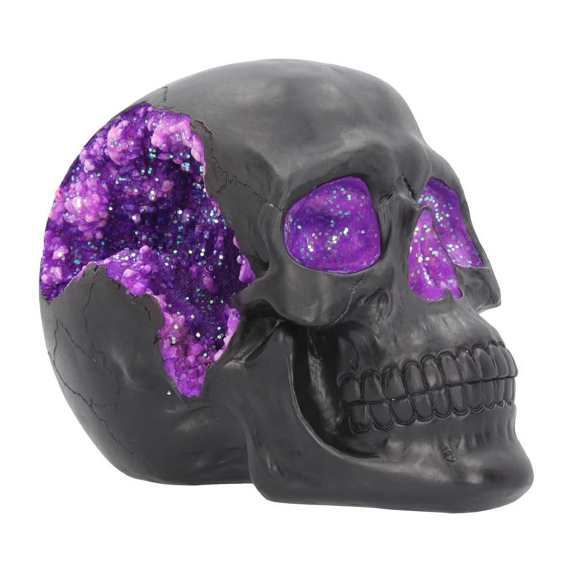 Статуэтка Druza Skull Черный Фиолетовый в Челябинске | Loft Concept 