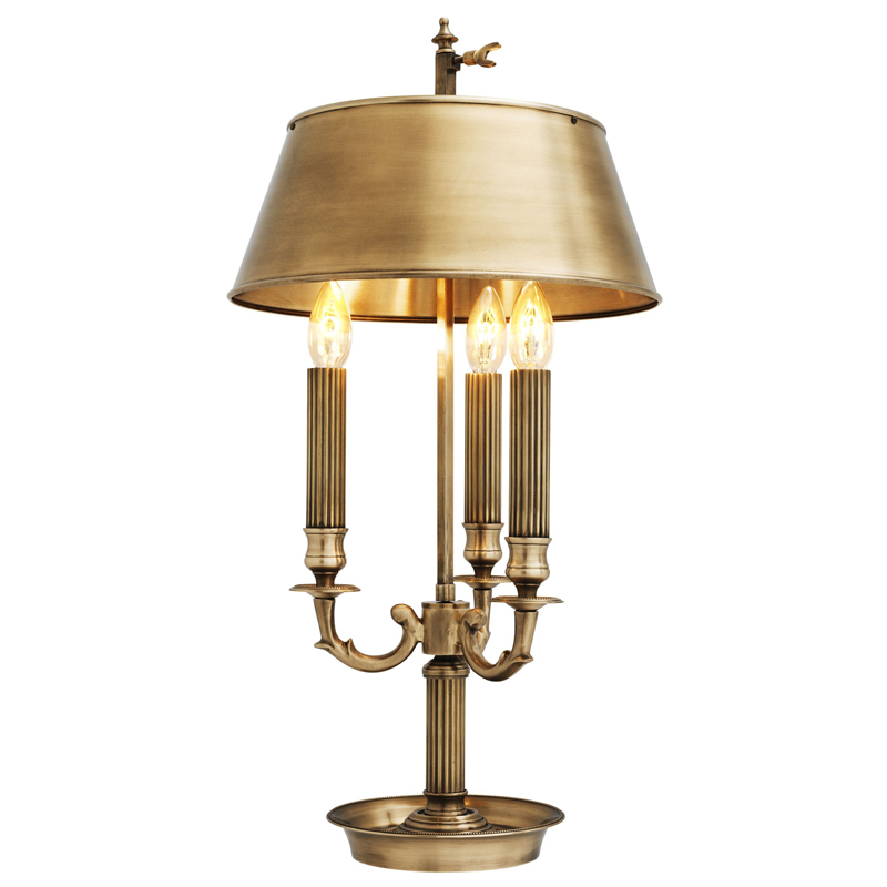 Настольная лампа Eichholtz Table Lamp Deauville Латунь Античная полированная Настольная лампа Eichholtz Table Lamp Deauville Латунь Античная полированная в Челябинске | Loft Concept