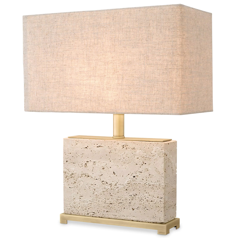 Настольная лампа Eichholtz Table Lamp Newton S Латунь Бежево-серый Настольная лампа Eichholtz Table Lamp Newton S Латунь Бежево-серый в Челябинске | Loft Concept