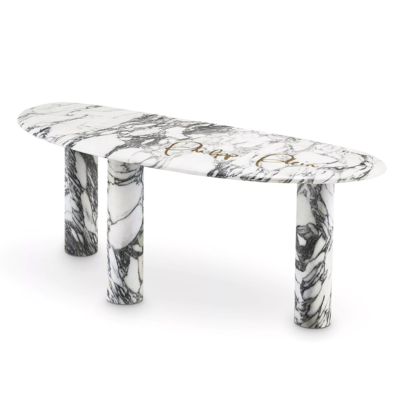 Консоль Philipp Plein Console Table Forte Белый Мрамор Bianco Золотой Консоль Philipp Plein Console Table Forte Белый Мрамор Bianco Золотой в Челябинске | Loft Concept