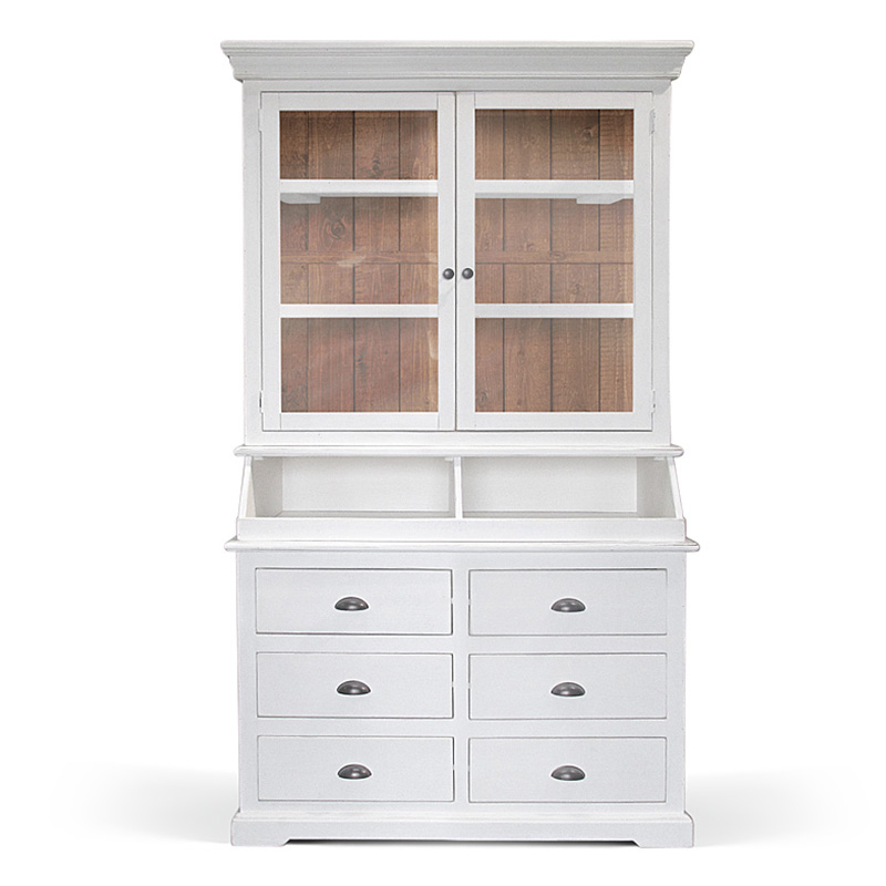Шкаф Ruggerio Provence HARMONIE Glass Door small Белый Шкаф Ruggerio Provence HARMONIE Glass Door small Белый в Челябинске | Loft Concept