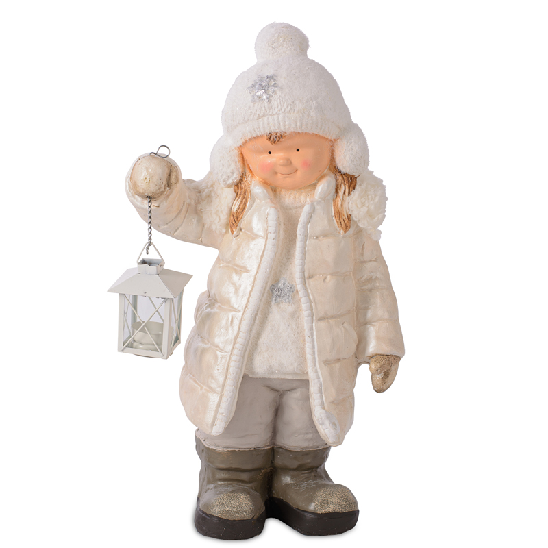 Статуэтка Winter Girl Бежевый Статуэтка Winter Girl Бежевый в Челябинске | Loft Concept