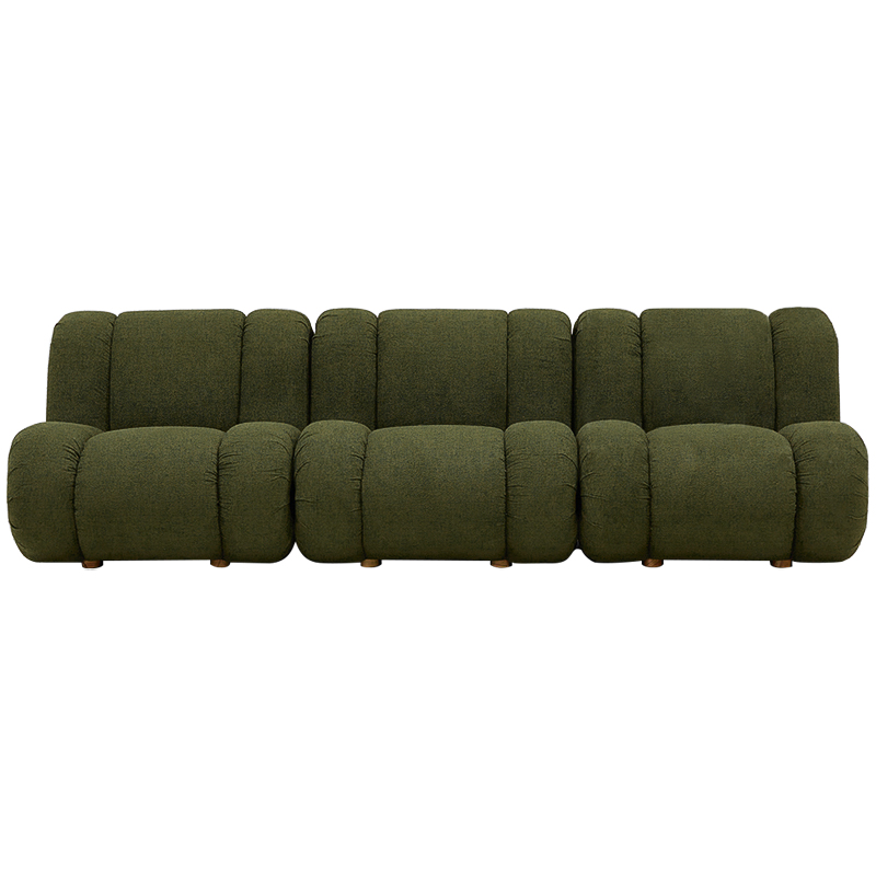 Модульный диван Erasmus Modular Sofa Green Зеленый Коричневый Модульный диван Erasmus Modular Sofa Green Зеленый Коричневый в Челябинске | Loft Concept