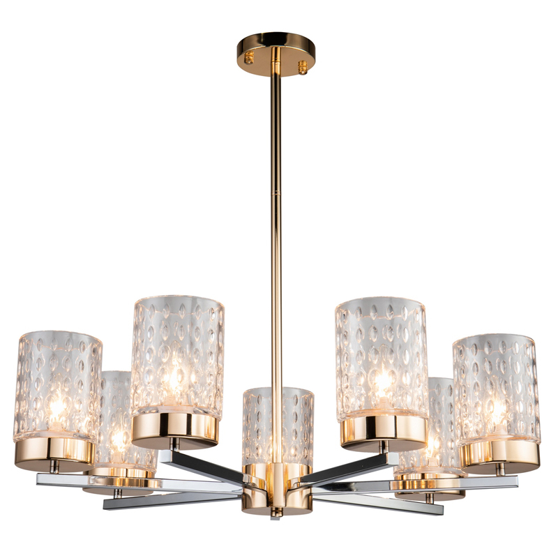 Люстра Didian Chandelier 80 Глянцевое золото Хром Прозрачный Люстра Didian Chandelier 80 Глянцевое золото Хром Прозрачный в Челябинске | Loft Concept