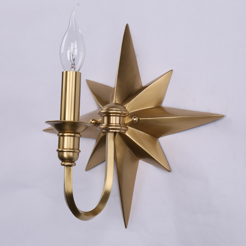 Бра Base Star Wall lamp Single Латунь Бра Base Star Wall lamp Single Латунь в Челябинске | Loft Concept
