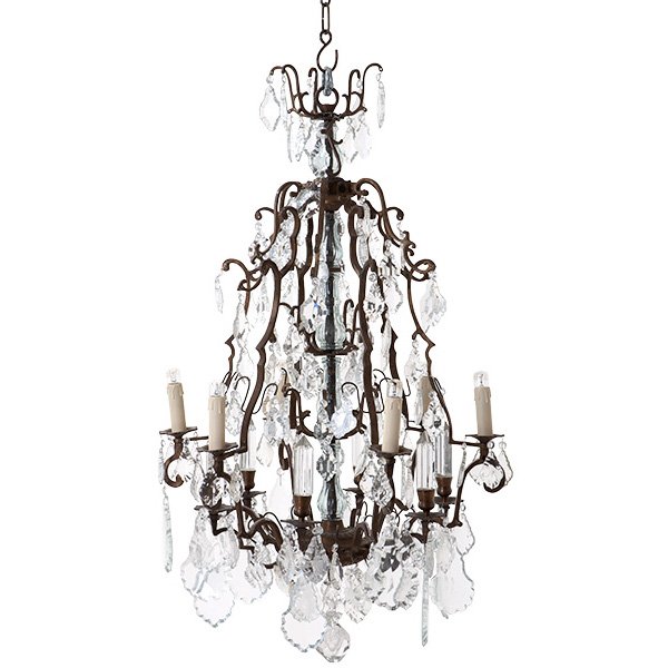Люстра Luster Chateau De Wideville Латунь Прозрачный (Transparent) Люстра Luster Chateau De Wideville Латунь Прозрачный (Transparent) в Челябинске | Loft Concept
