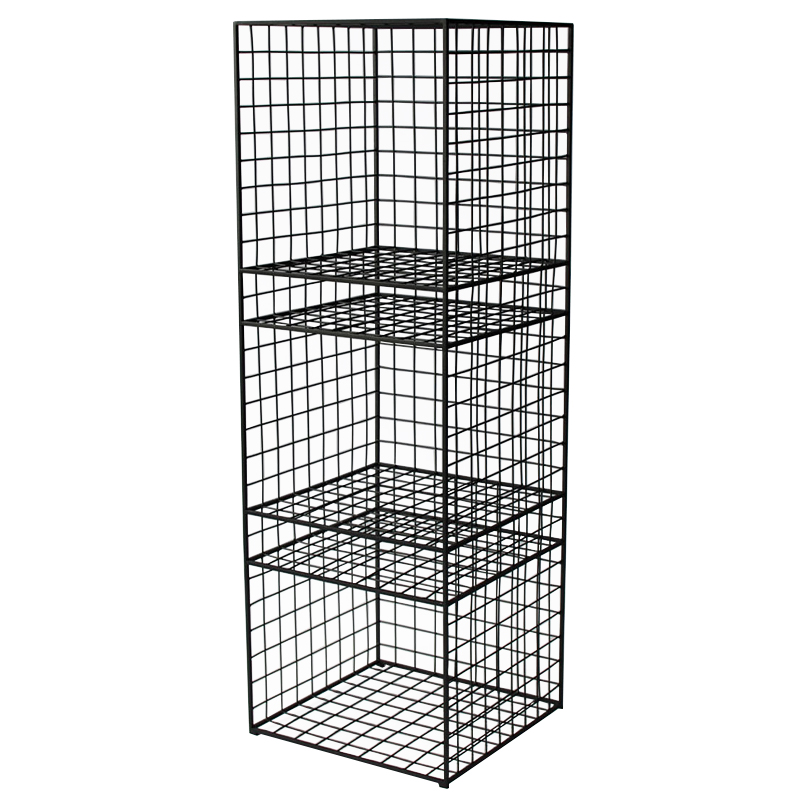 Стеллаж Higgs Industrial Metal Rust Rack Черный в Челябинске | Loft Concept 