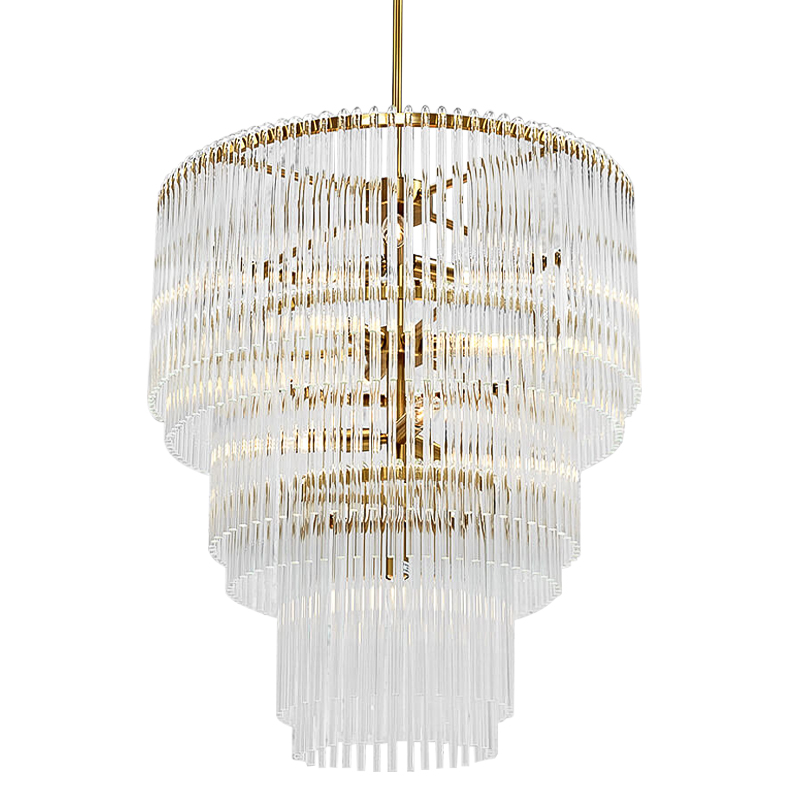 Люстра Nembus Cascade Chandelier Прозрачное Стекло Золотой Люстра Nembus Cascade Chandelier Прозрачное Стекло Золотой в Челябинске | Loft Concept
